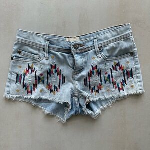 Roxy Embroidered Denim Short